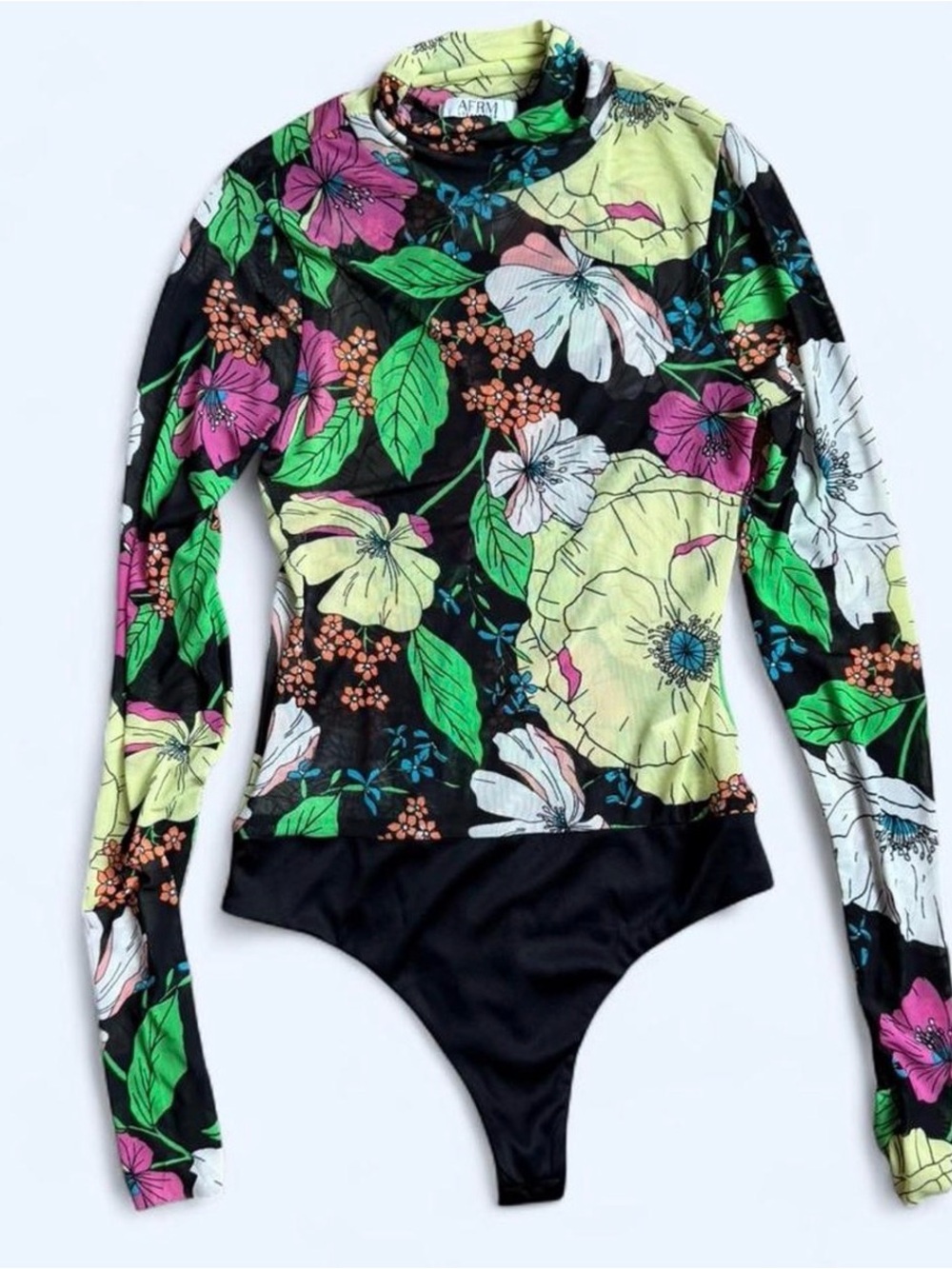 Anthropologie AFRM sheer bodysuit